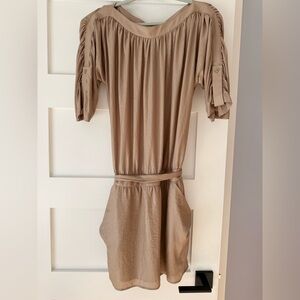 BCBG Elegant Tan Dress